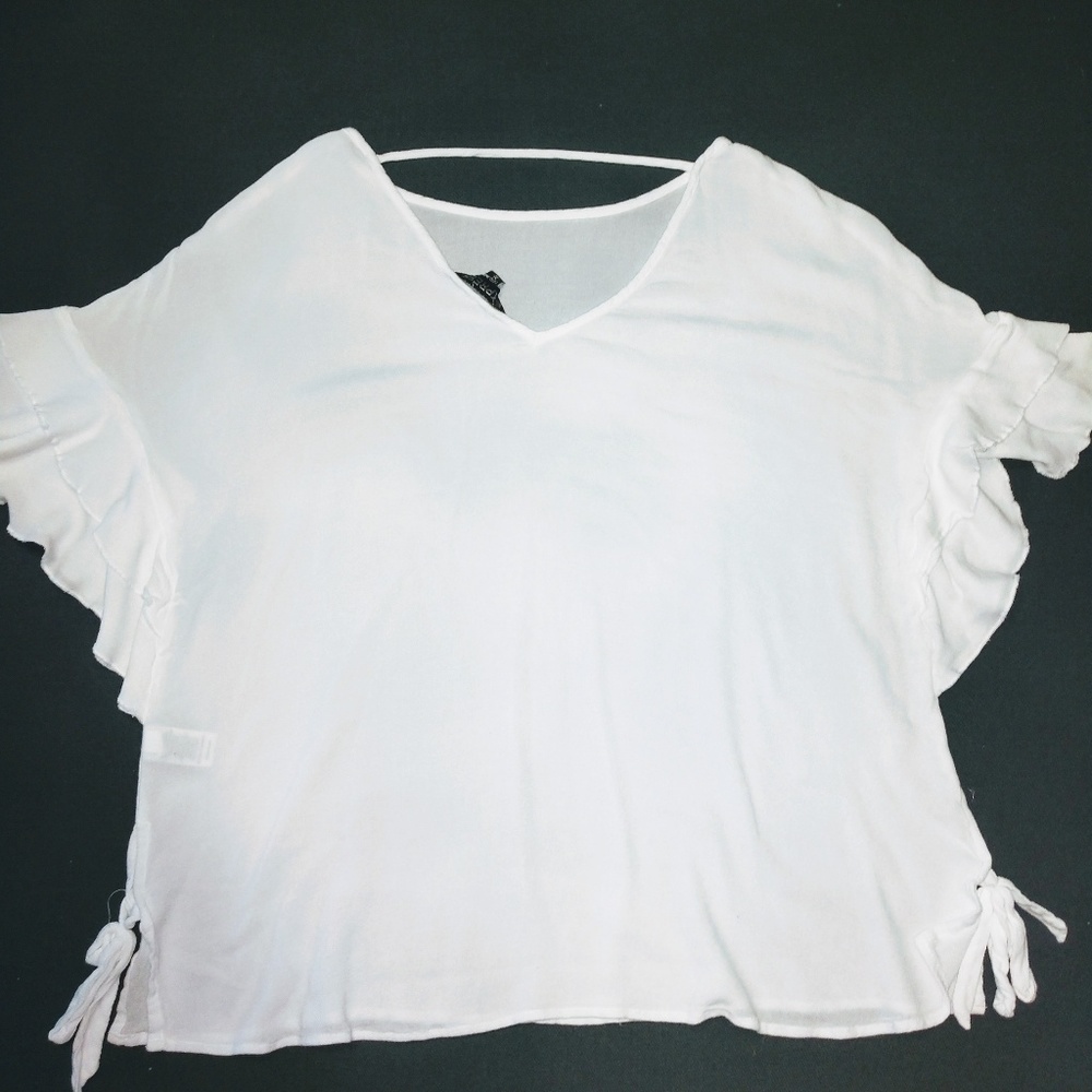 Express loose fitting boho/peasant style top